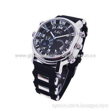Spy Gadget Watch Camera, H.264/30fps, 1,280 x 720P Mini USB/Supports Video/Voice Recorder/Photo